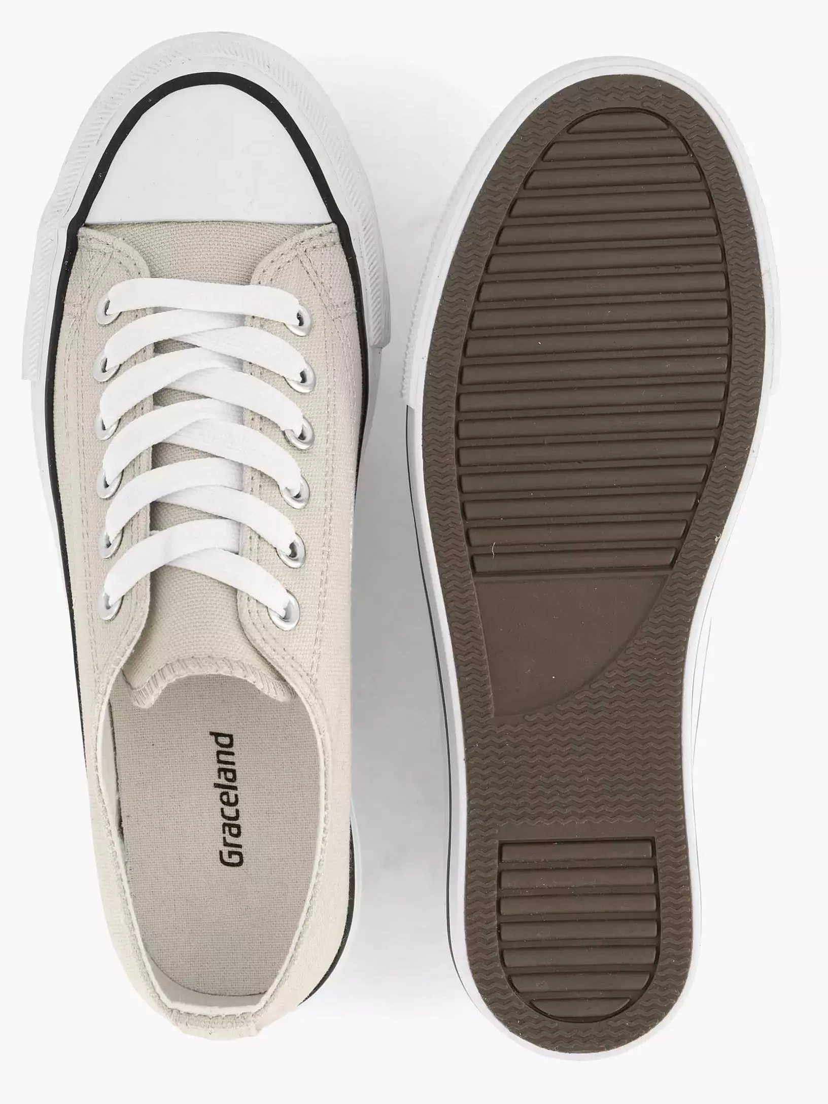 beige_canvas_sneaker_4.webp Dames Graceland Beige Canvas Sneaker