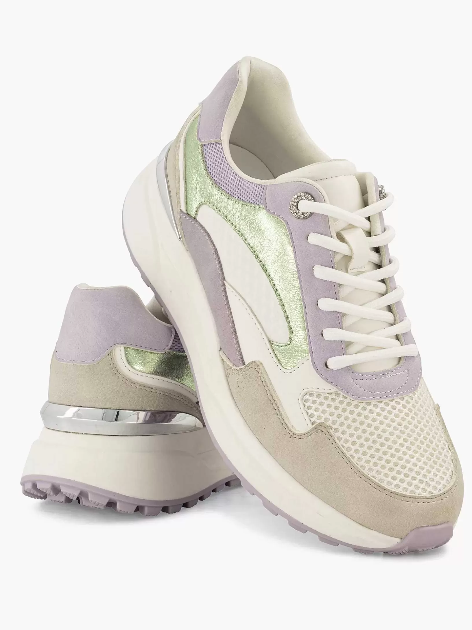 beige_chunky_sneaker_glitter_4.webp Dames Graceland Beige Chunky Sneaker Glitter