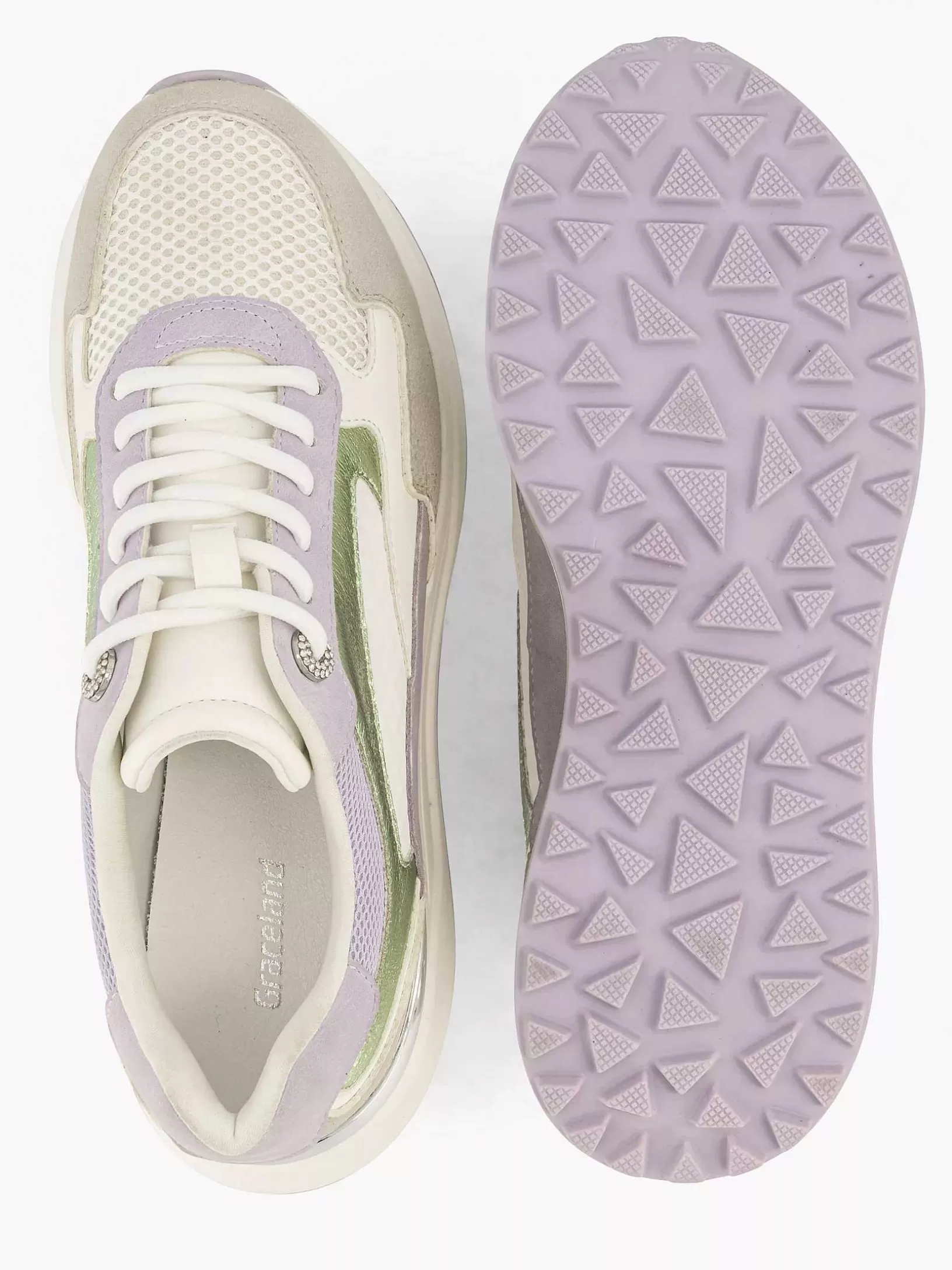 beige_chunky_sneaker_glitter_5.webp Dames Graceland Beige Chunky Sneaker Glitter