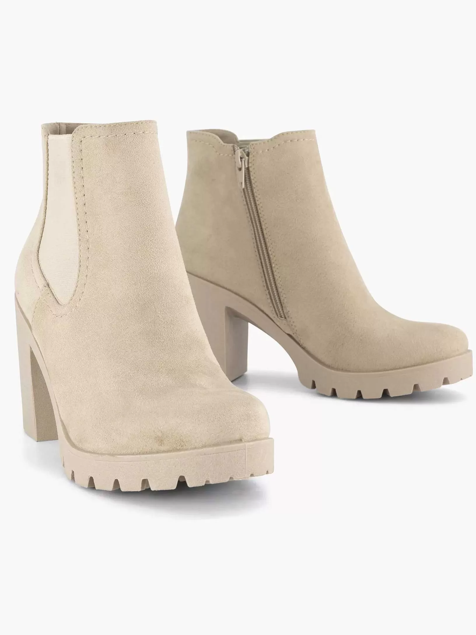 beige_enkellaars_hak_5.webp Dames Graceland Beige Enkellaars Hak