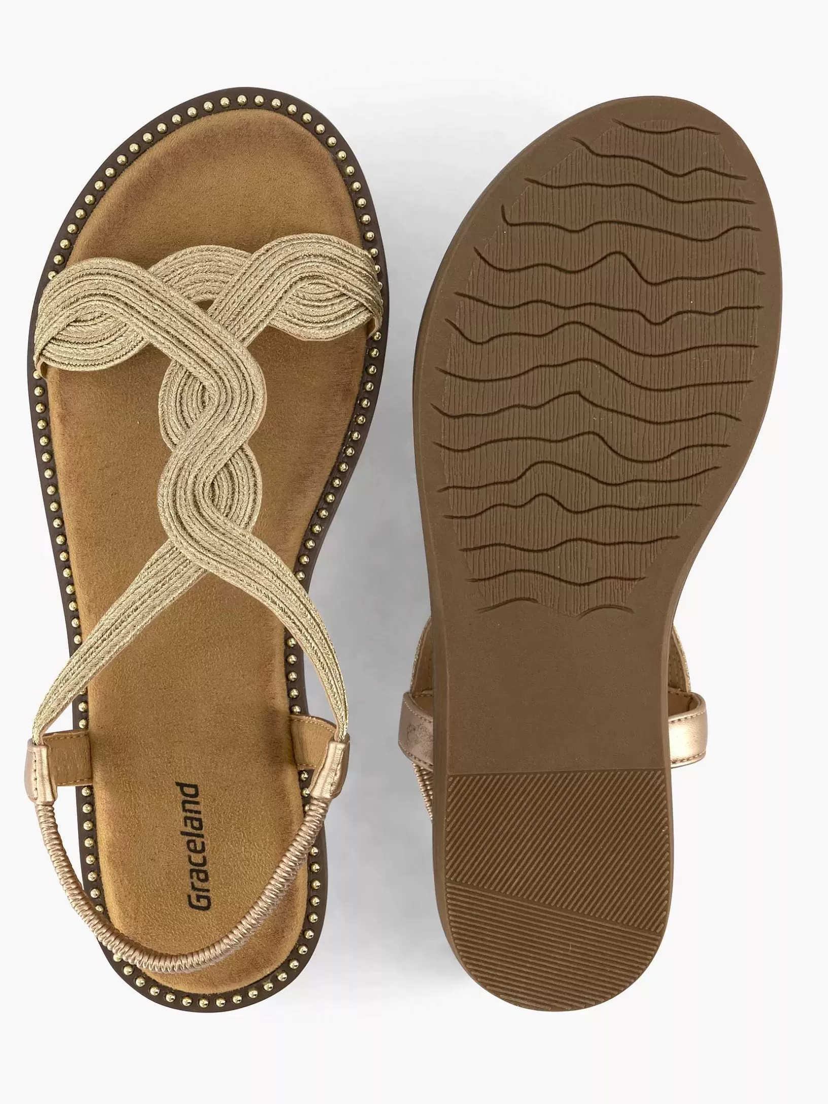champagne_sandaal_4.webp Dames Graceland Champagne Sandaal