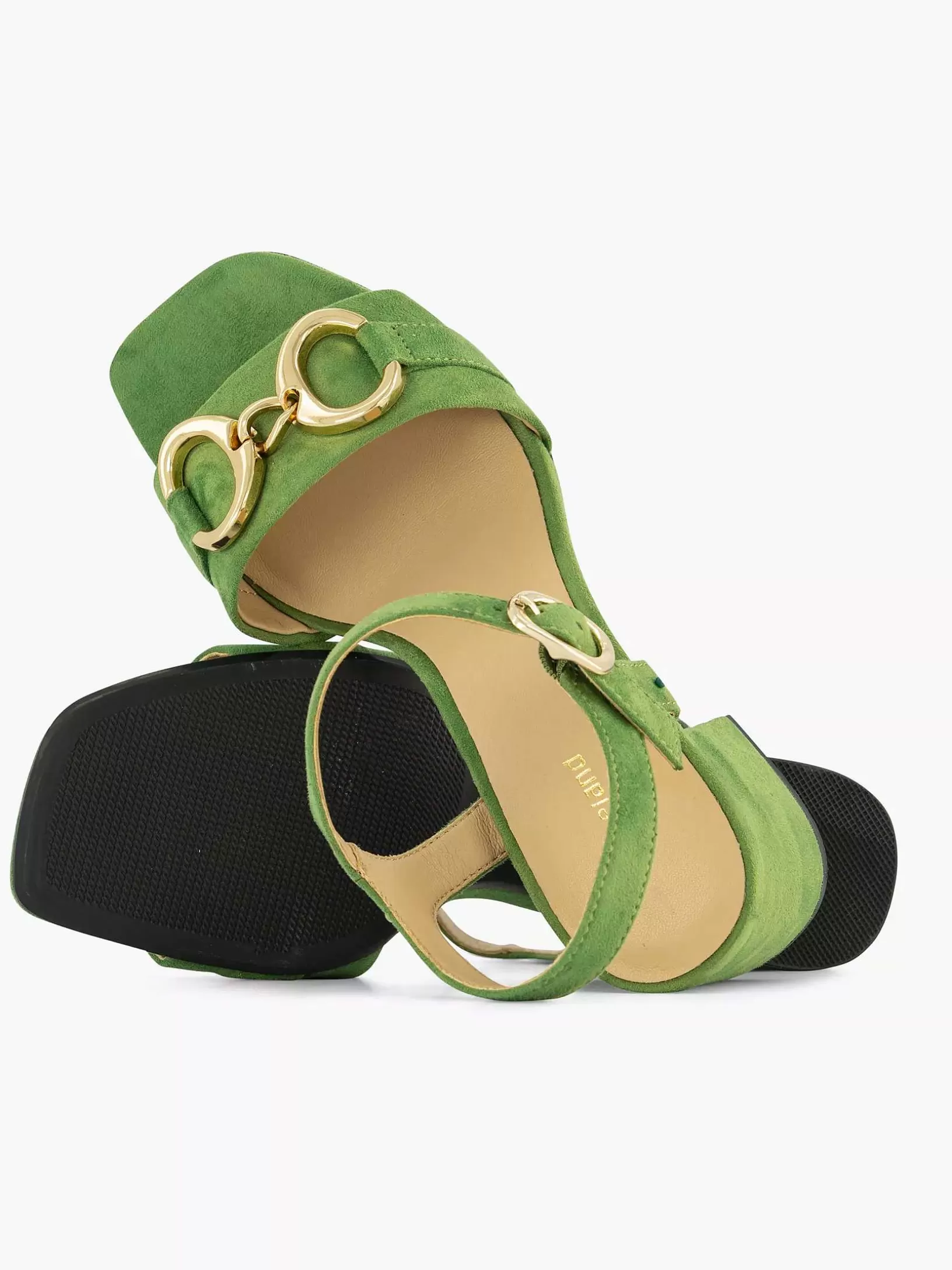 groene_sandalette_sierketting_3.webp Dames Graceland Groene Sandalette Sierketting