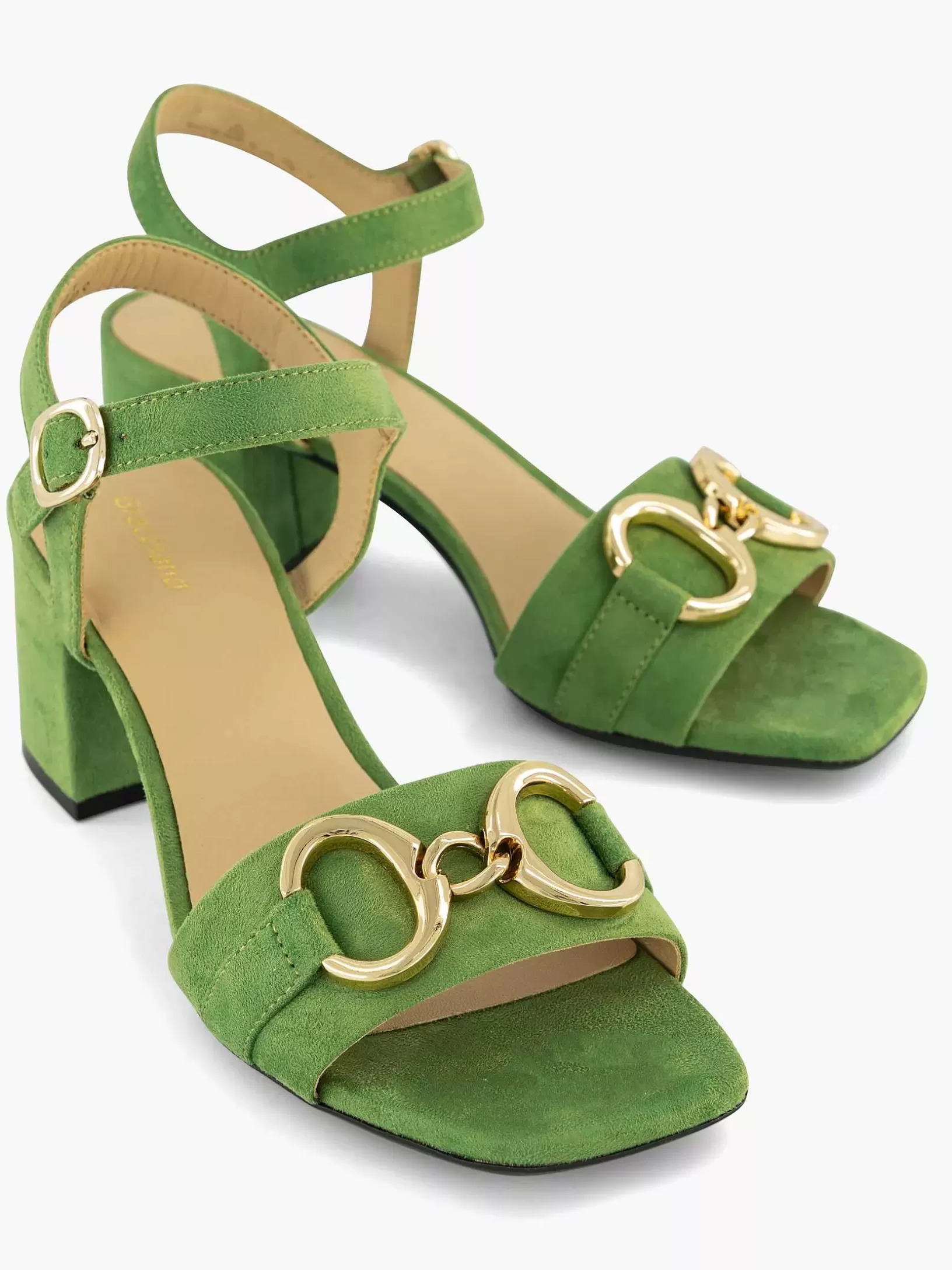 groene_sandalette_sierketting_5.webp Dames Graceland Groene Sandalette Sierketting
