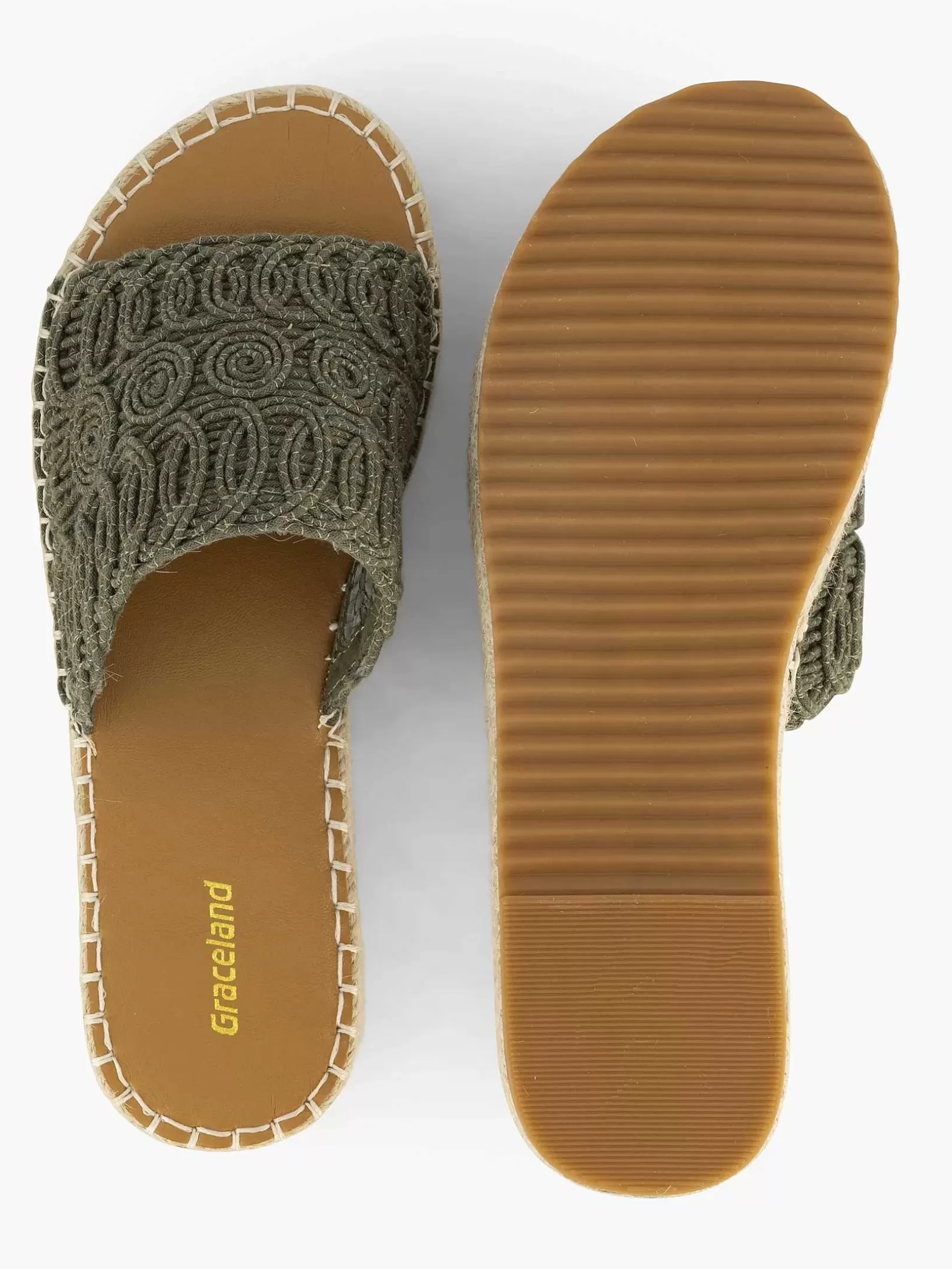 khaki_platform_slipper_2.webp Dames Graceland Khaki Platform Slipper