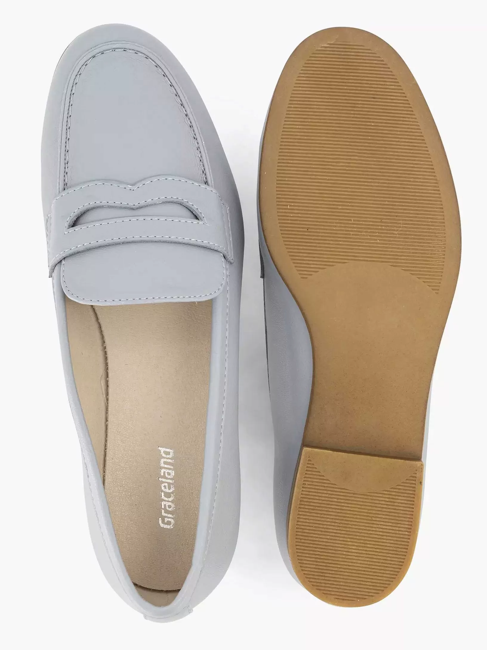 lichtgrijze_loafer_4.webp Dames Graceland Lichtgrijze Loafer