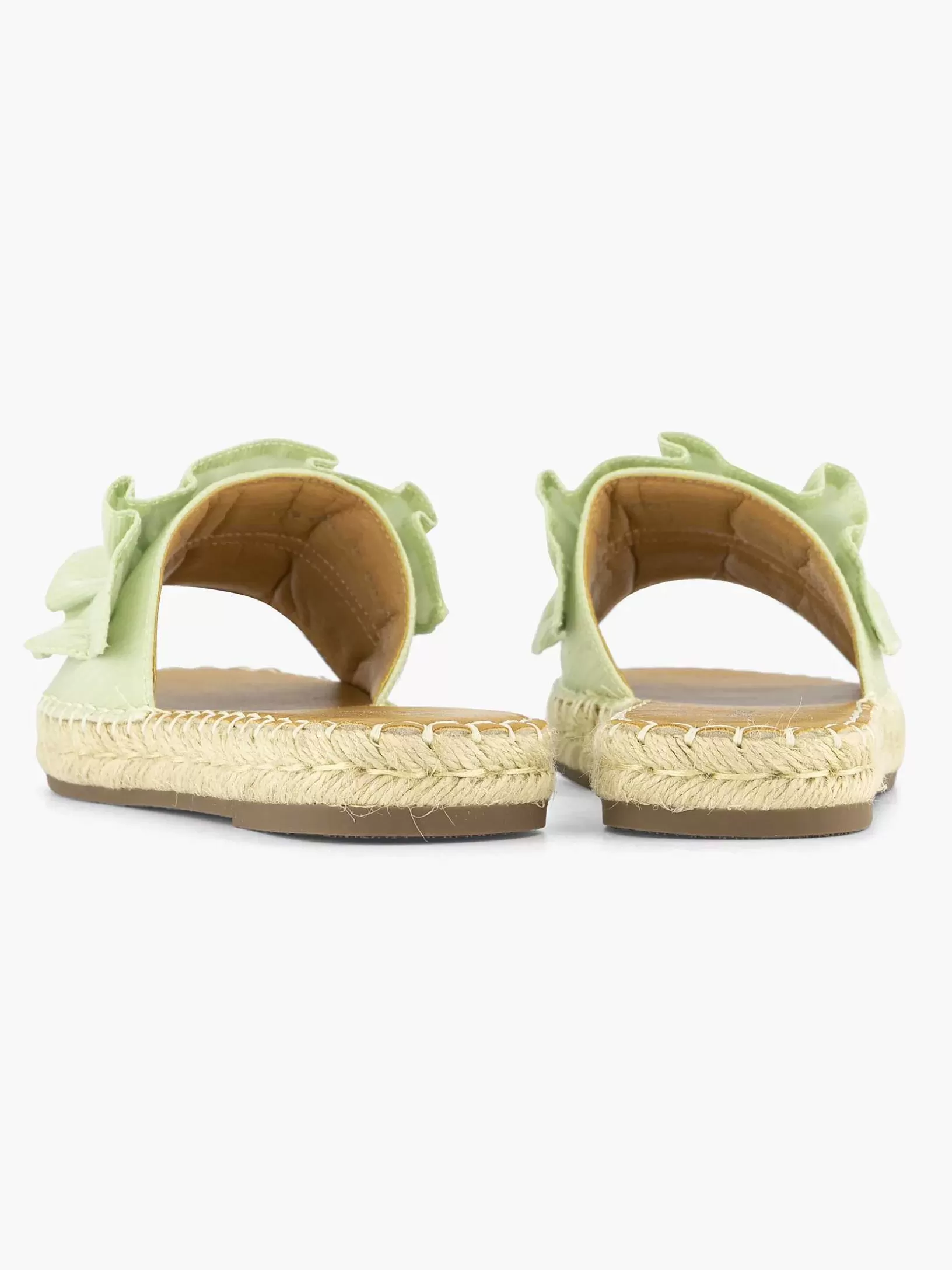 lichtgroene_slipper_roesjes_5.webp Dames Graceland Lichtgroene Slipper Roesjes