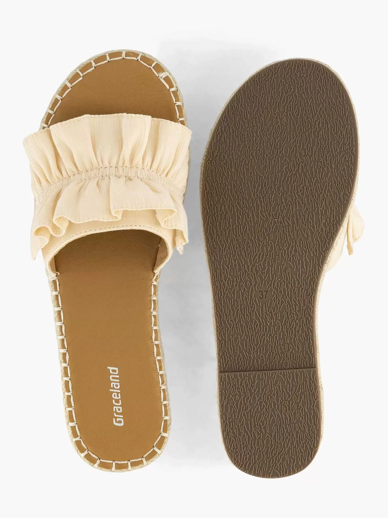 lichtoranje_slipper_roesjes_7.webp Dames Graceland Lichtoranje Slipper Roesjes