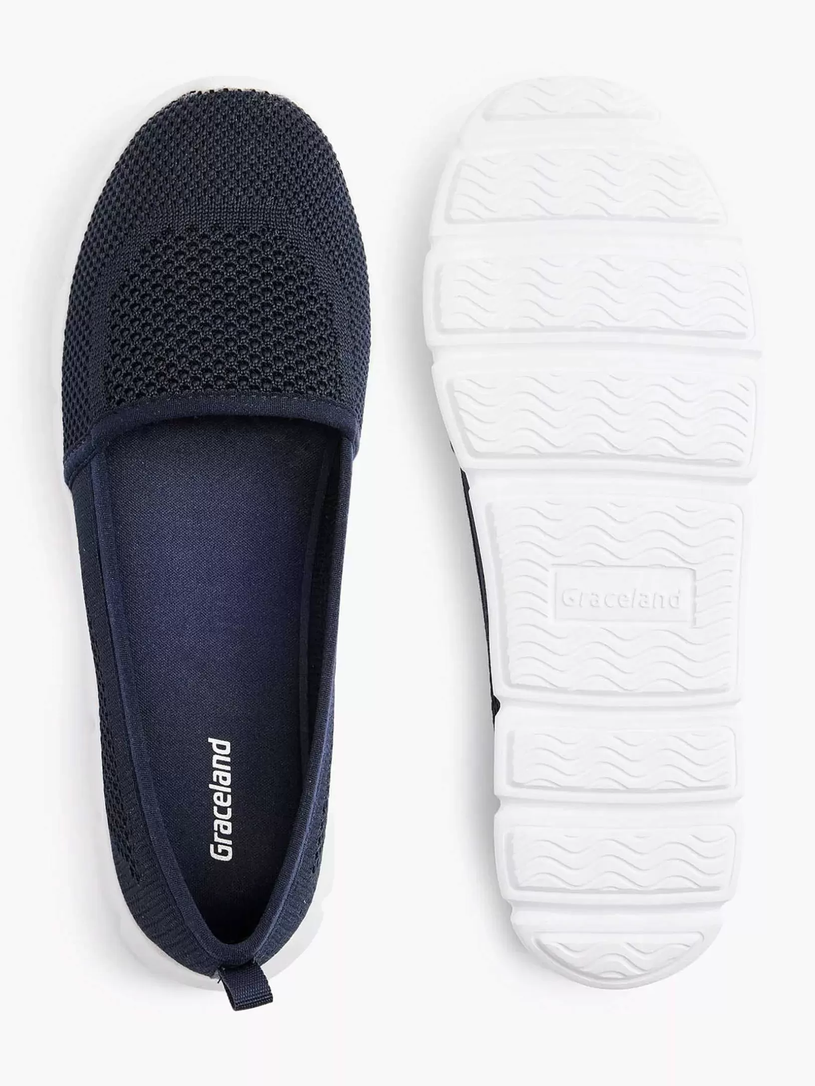 marineblauwe_instapper_memory_foam_6.webp Dames Graceland Marineblauwe Instapper Memory Foam