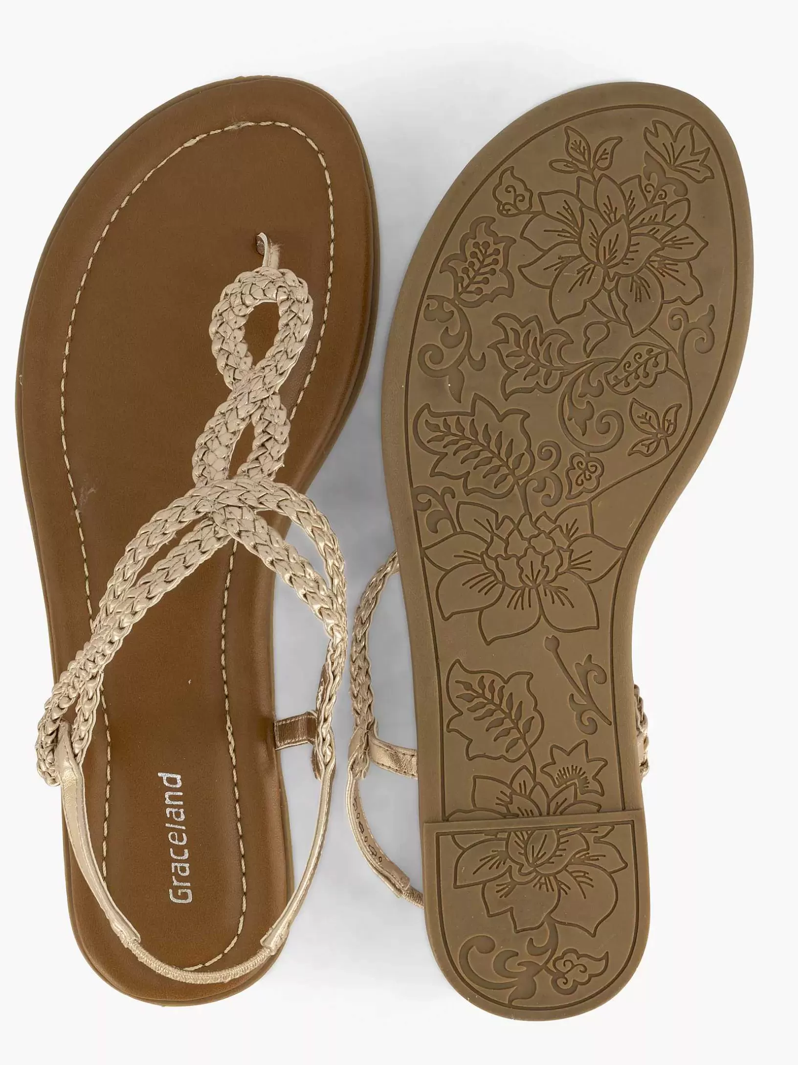 rosegouden_sandaal_4-6.webp Dames Graceland Rosegouden Sandaal