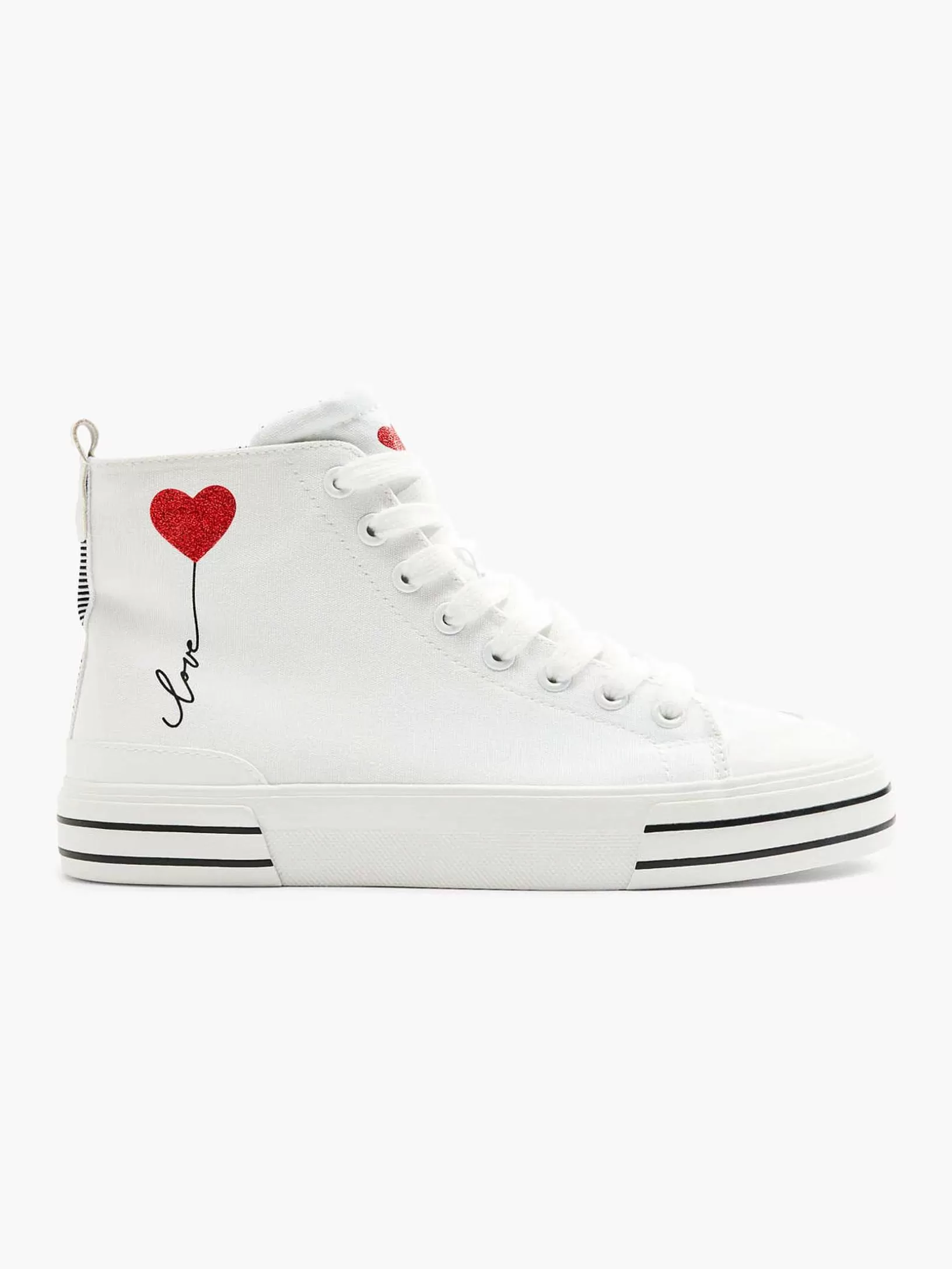 witte_hoge_canvas_sneaker_hartje_3.webp Dames Graceland Witte Hoge Canvas Sneaker Hartje