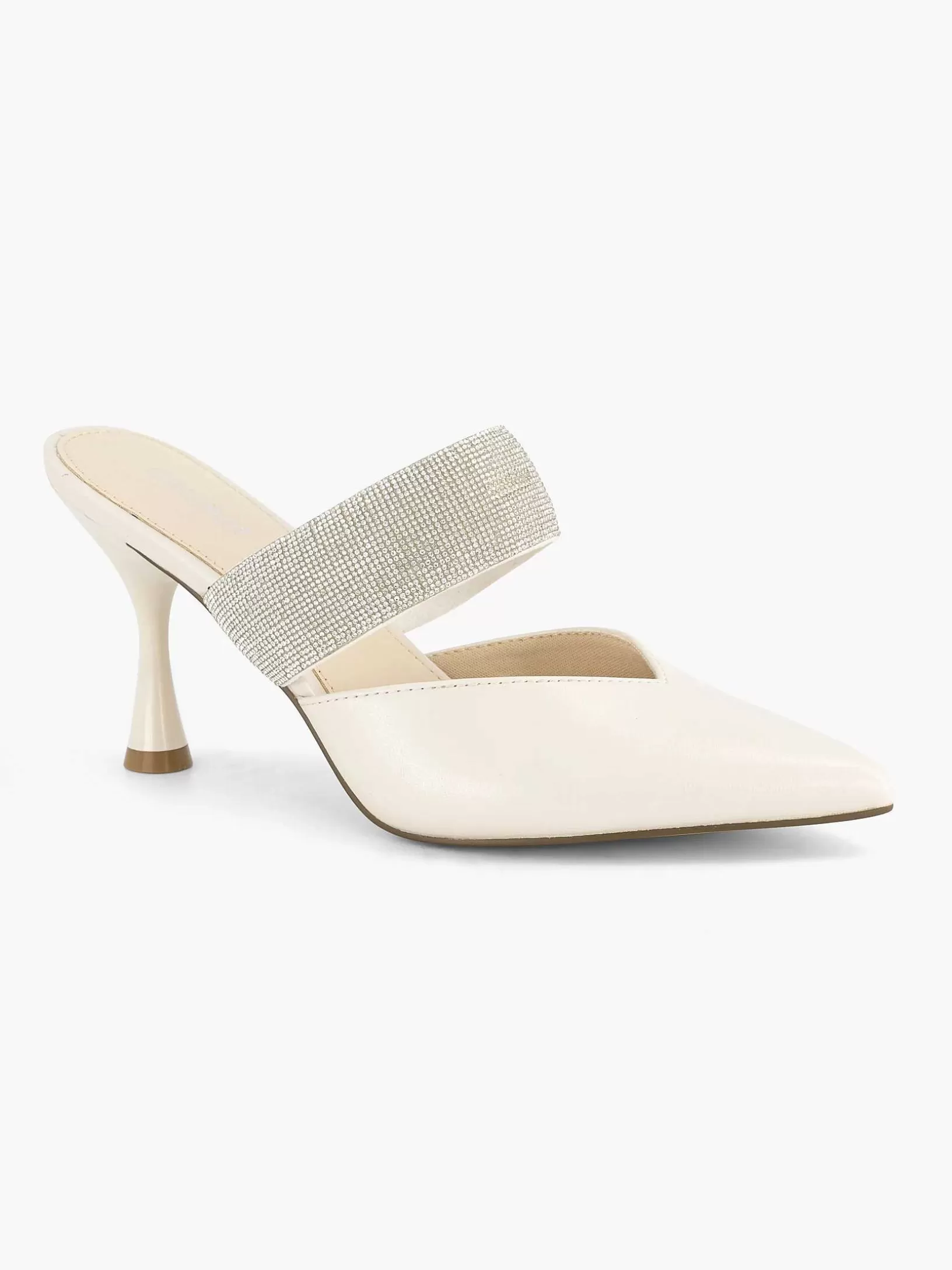 witte_pump_steentjes_3.webp Dames Graceland Witte Pump Steentjes