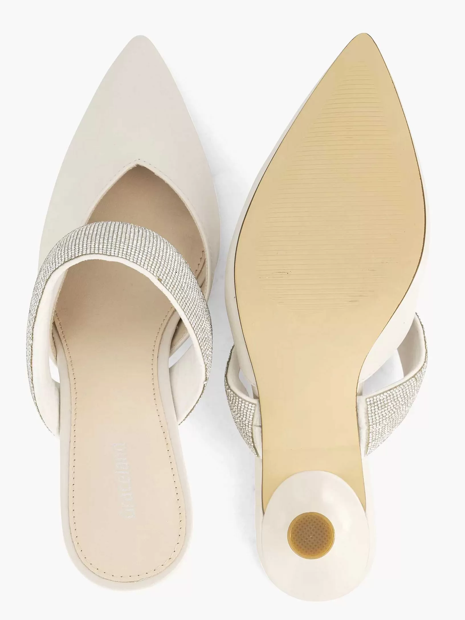 witte_pump_steentjes_4.webp Dames Graceland Witte Pump Steentjes