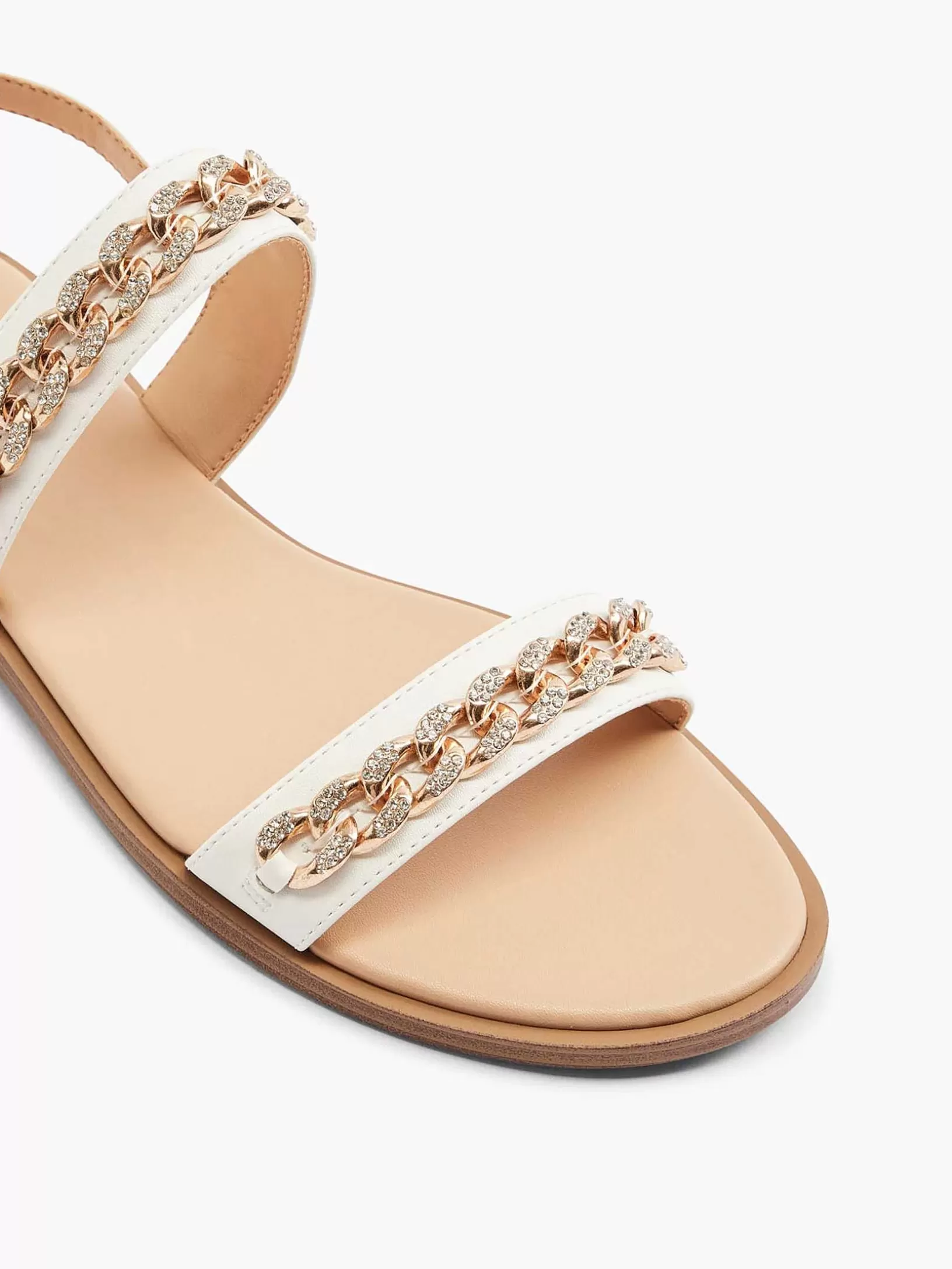 witte_sandaal_sierketting_2-1.webp Dames Graceland Witte Sandaal Sierketting