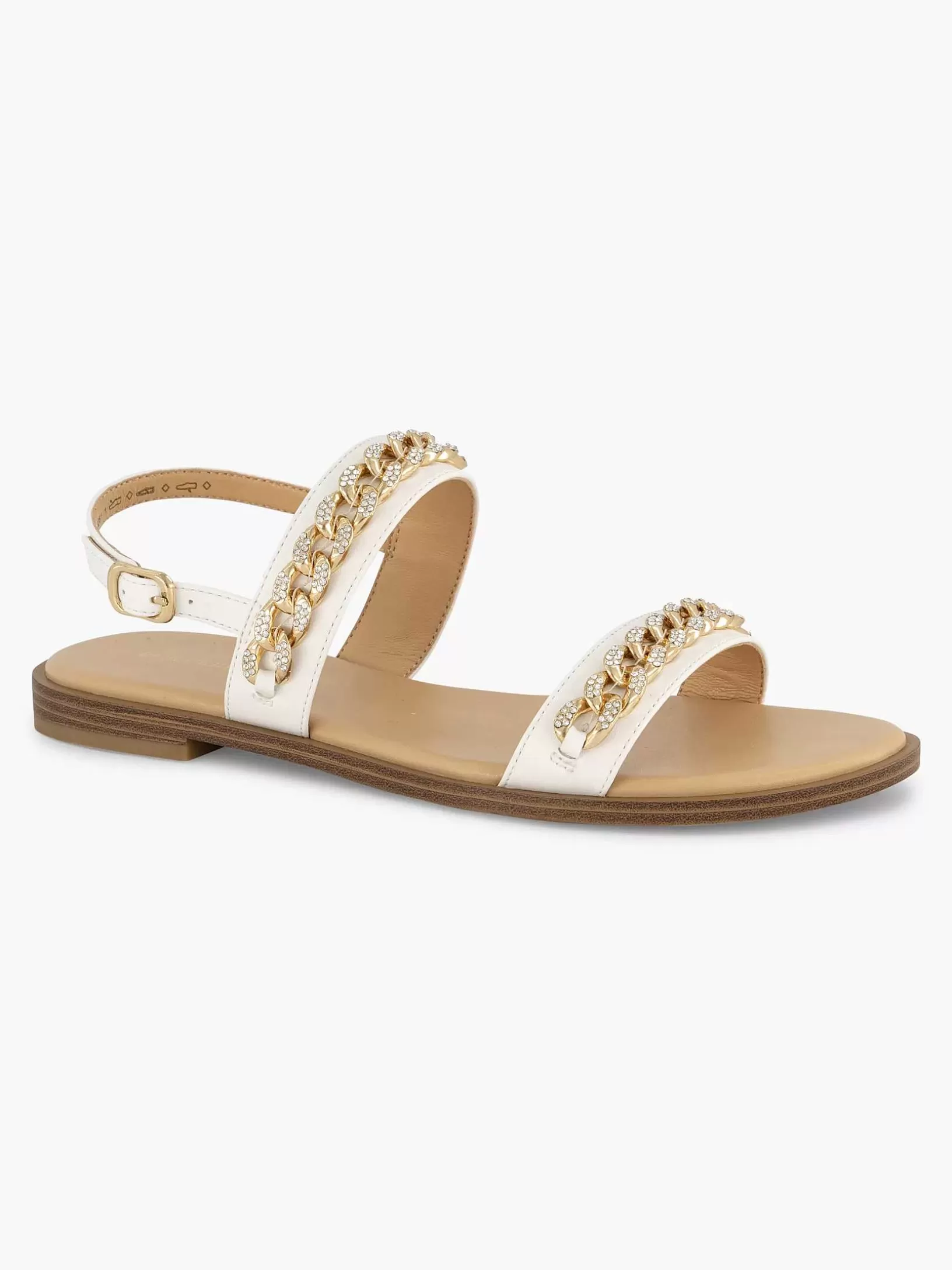 witte_sandaal_sierketting_4-1.webp Dames Graceland Witte Sandaal Sierketting