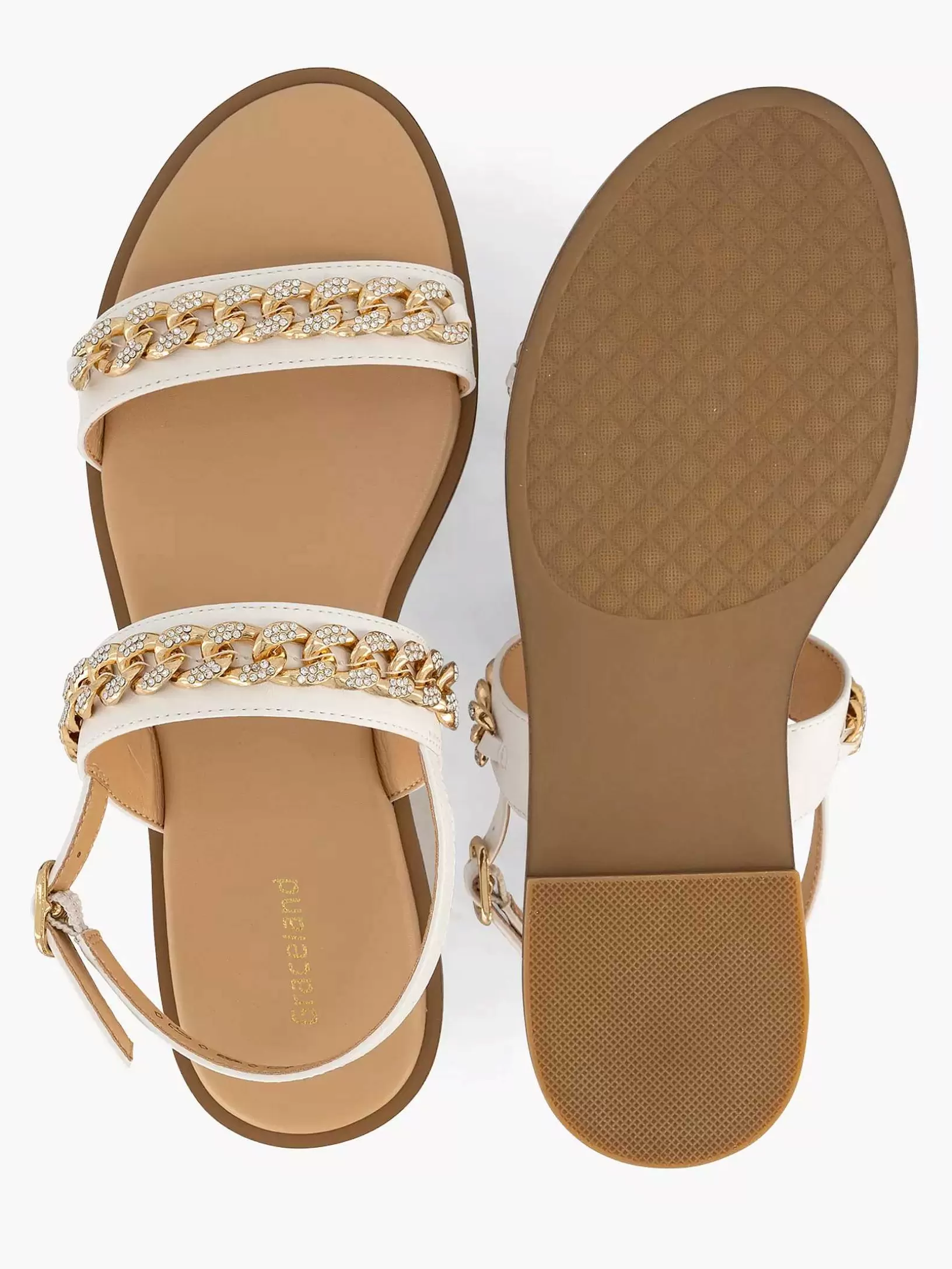 witte_sandaal_sierketting_6.webp Dames Graceland Witte Sandaal Sierketting