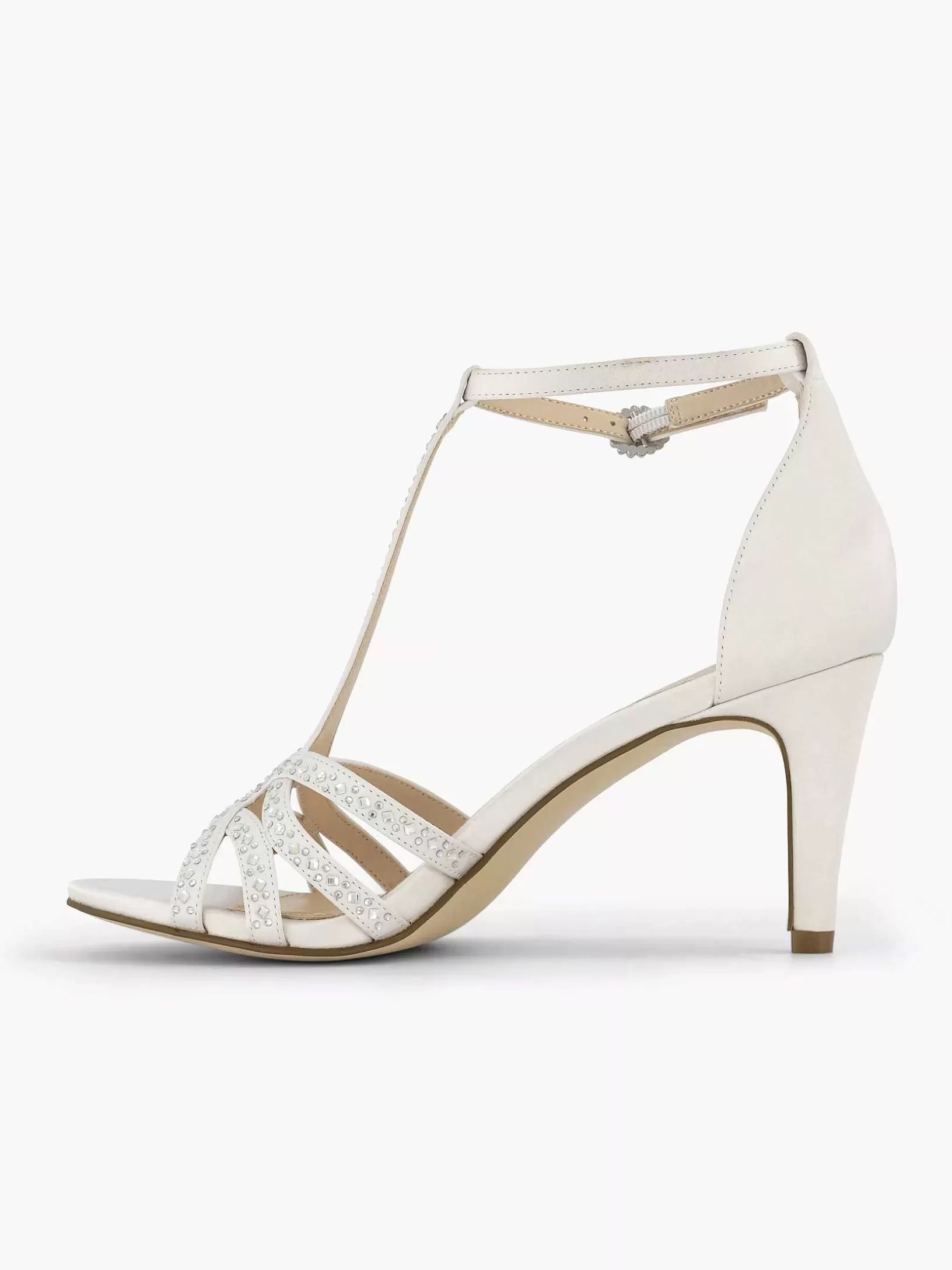 witte_sandalette_steentjes_2.webp Dames Graceland Witte Sandalette Steentjes