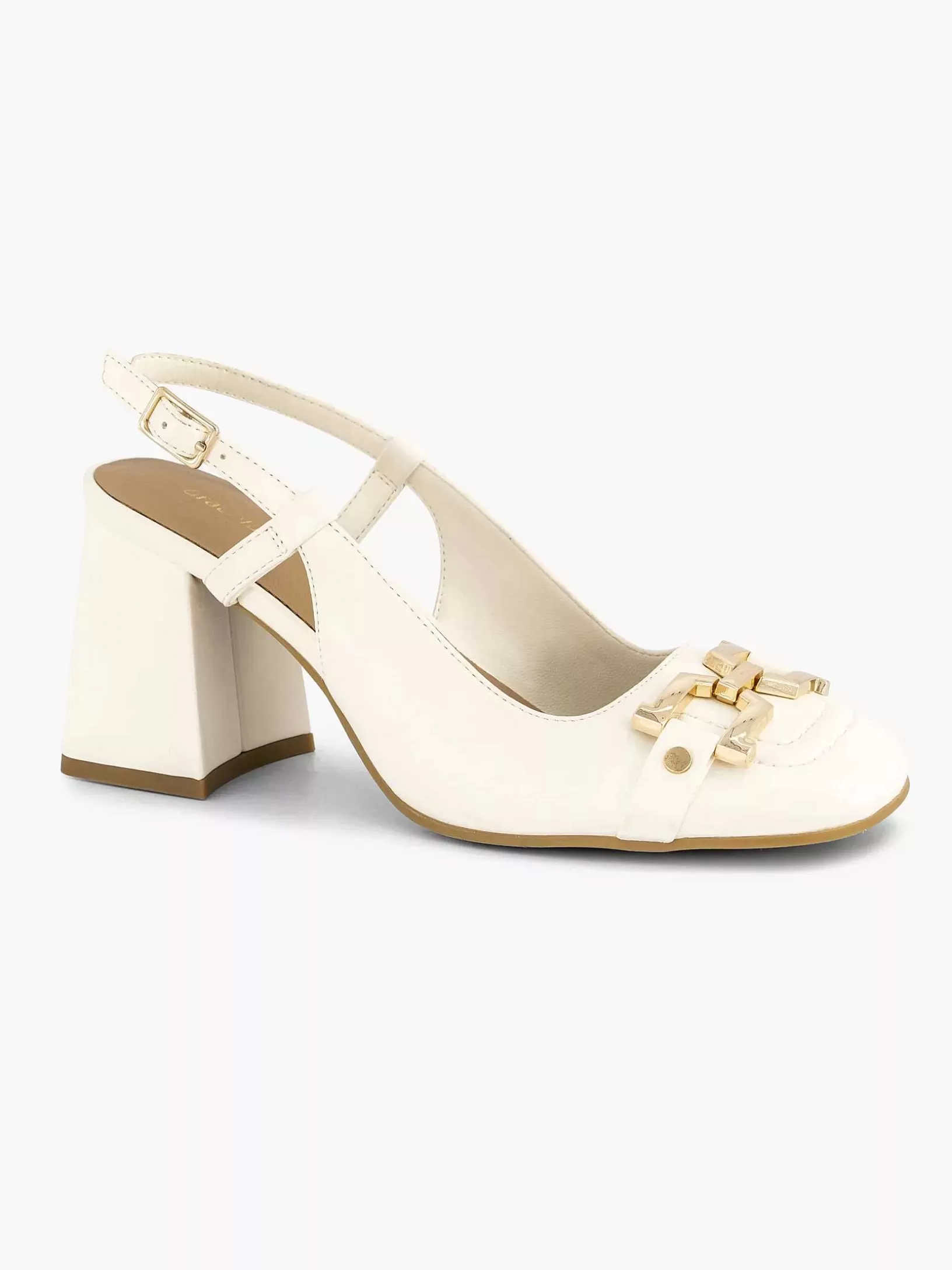 witte_slingback_1.webp Dames Graceland Witte Slingback