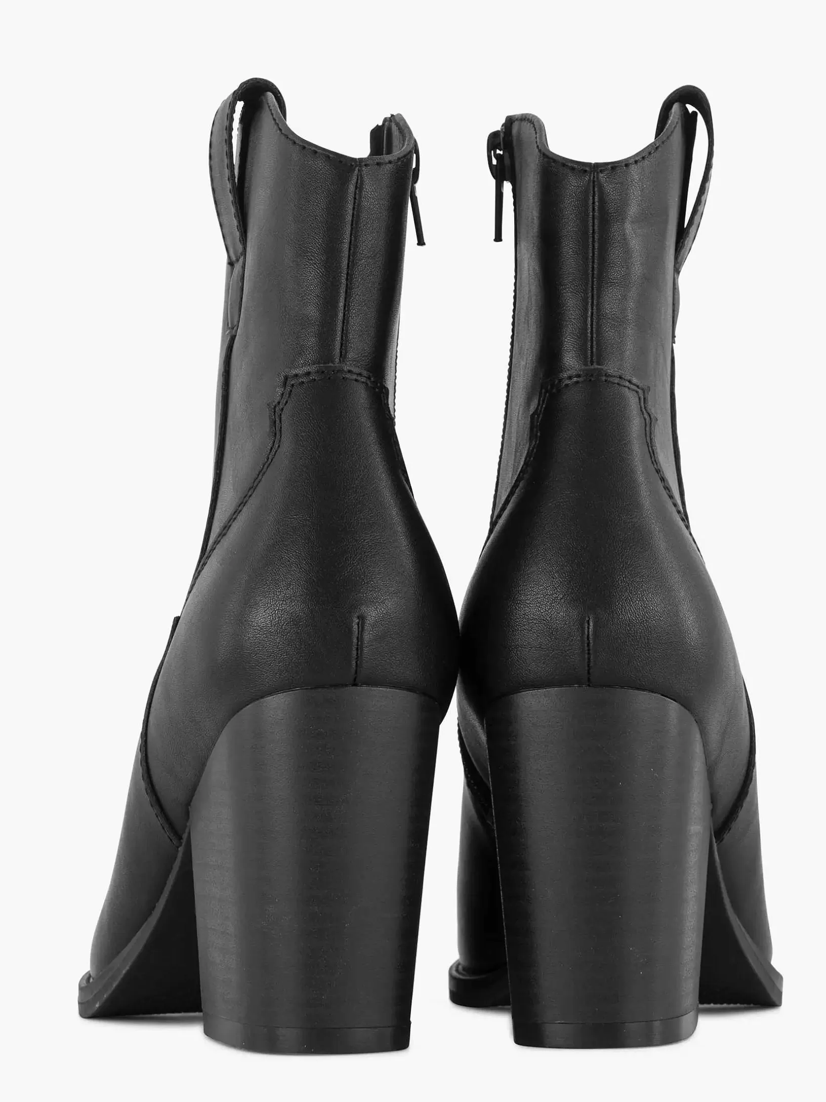 zwarte_cowboy_laars_hak_4.webp Dames Graceland Zwarte Cowboy Laars Hak