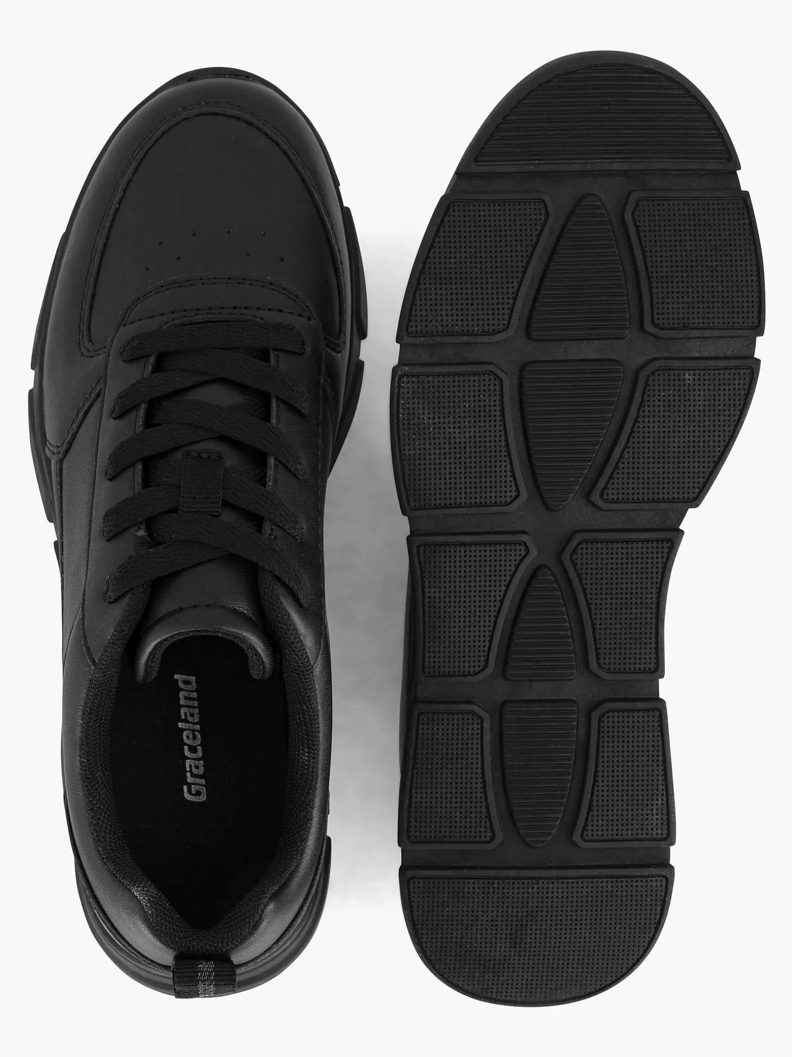 zwarte_lage_sneaker_3.webp Dames Graceland Zwarte Lage Sneaker