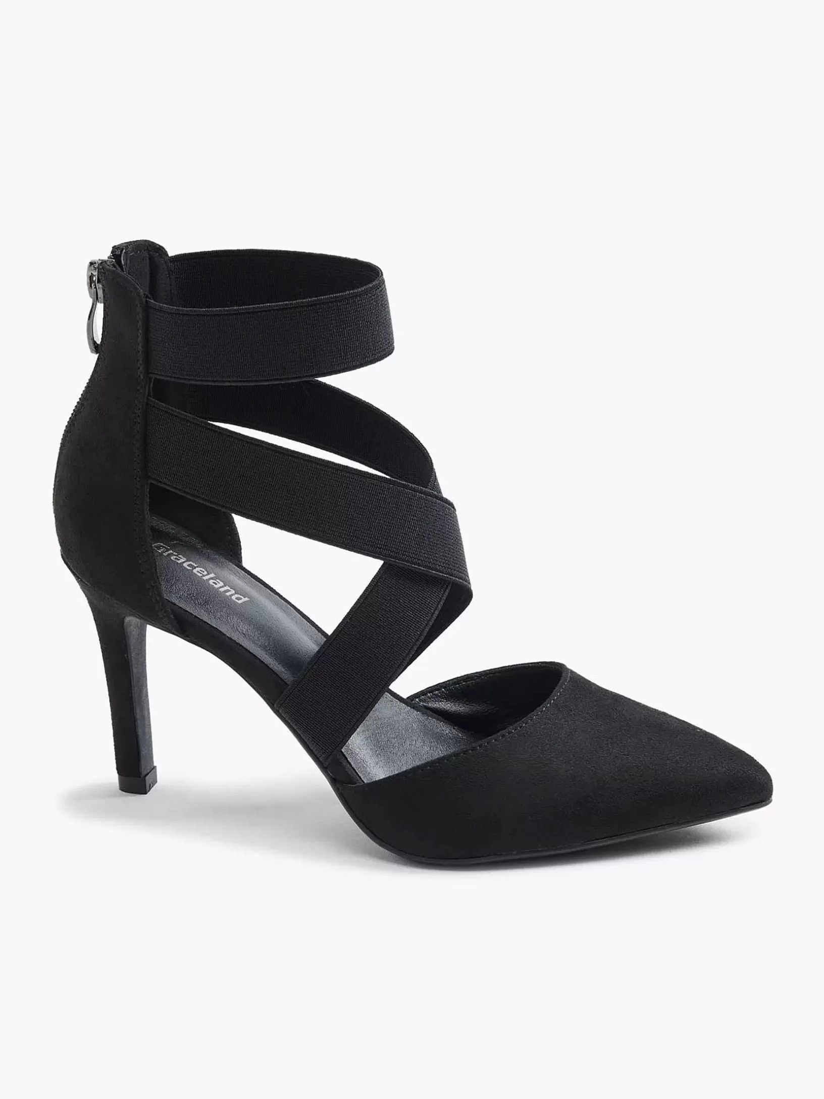 zwarte_pump_elastiek_3.webp Dames Graceland Zwarte Pump Elastiek