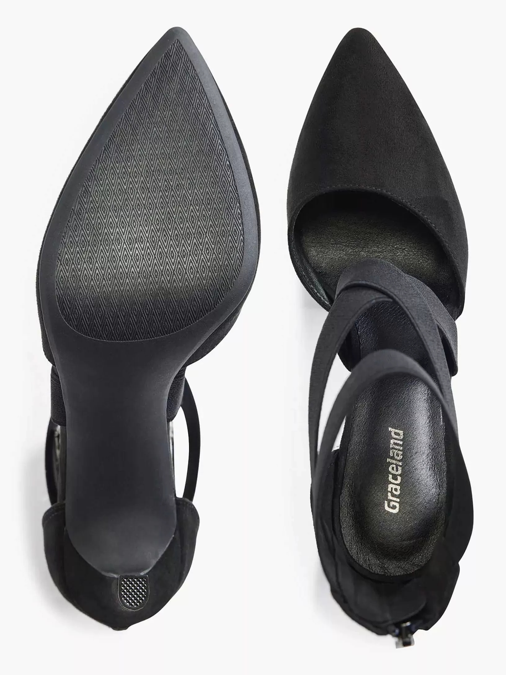 zwarte_pump_elastiek_5.webp Dames Graceland Zwarte Pump Elastiek