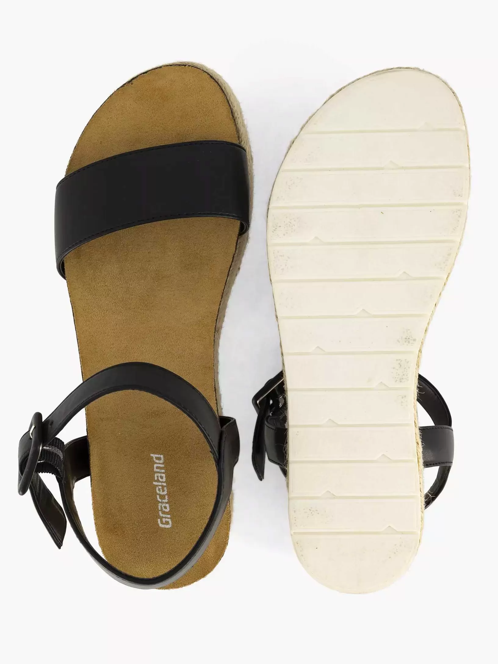 zwarte_sandaal_4-17.webp Dames Graceland Zwarte Sandaal