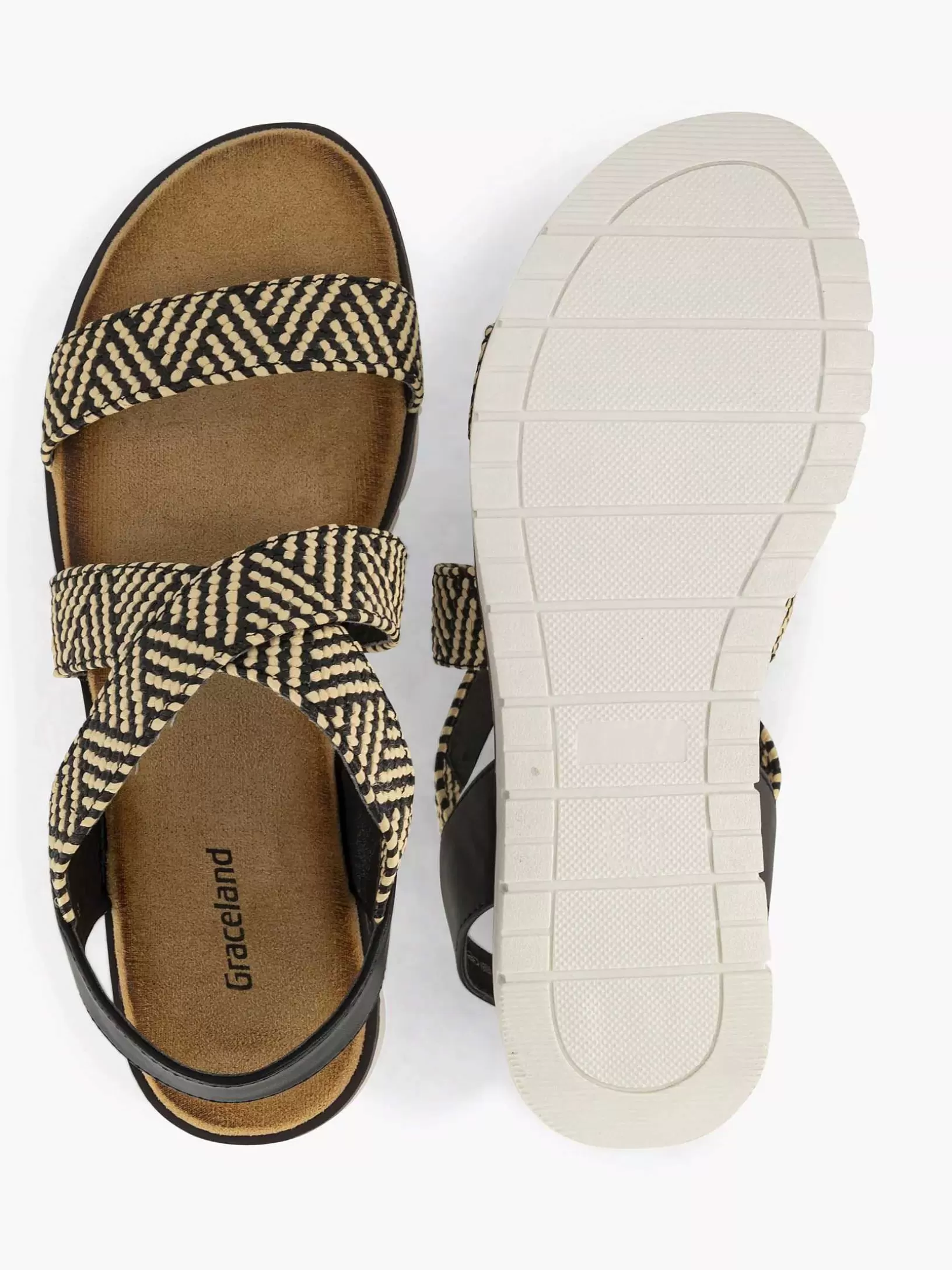 zwarte_sandaal_5-15.webp Dames Graceland Zwarte Sandaal