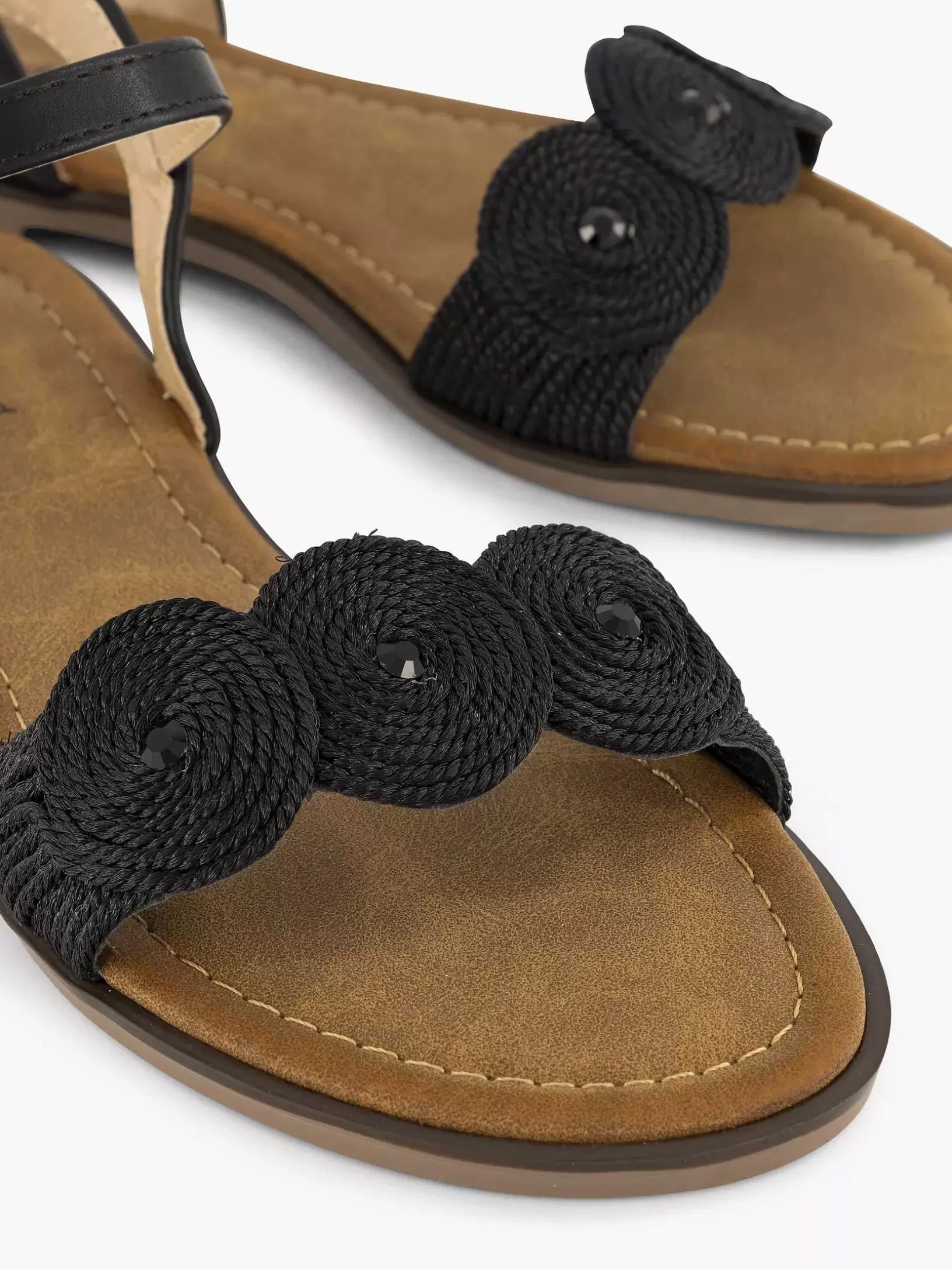 zwarte_sandaal_5-21.webp Dames Graceland Zwarte Sandaal