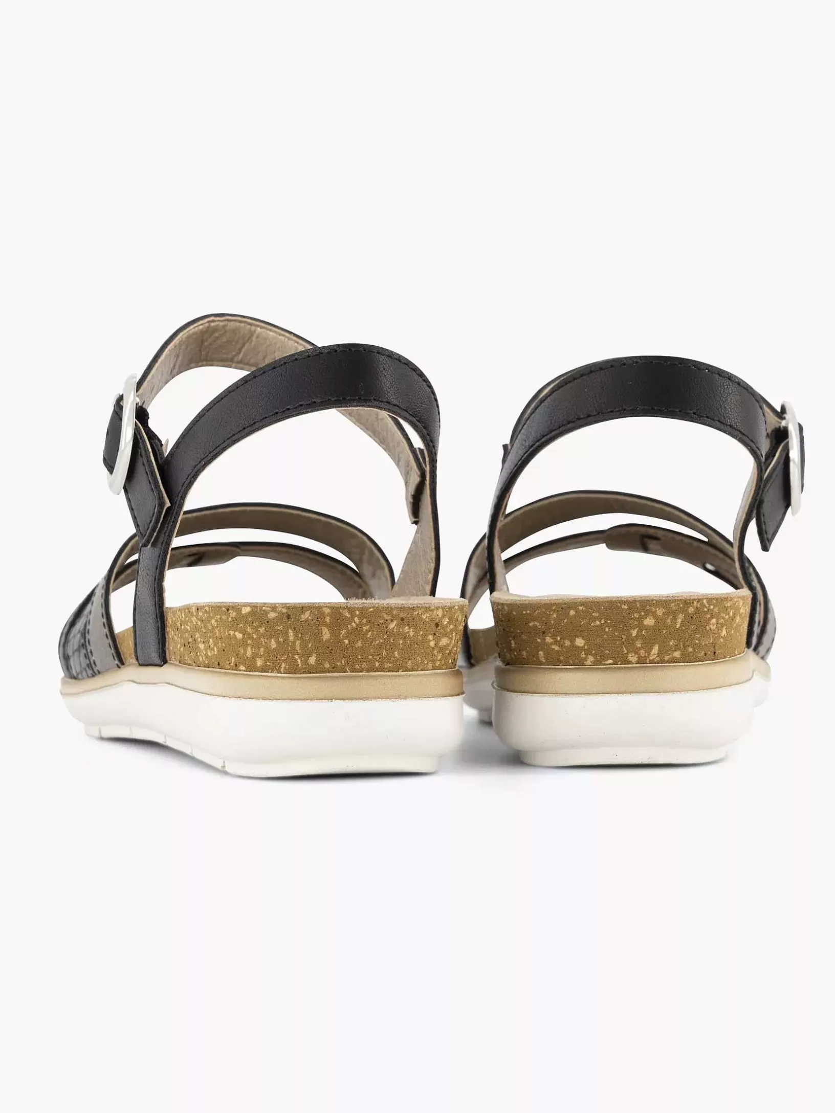 zwarte_sandaal_gespsluiting_4.webp Dames Easy Street Zwarte Sandaal Gespsluiting