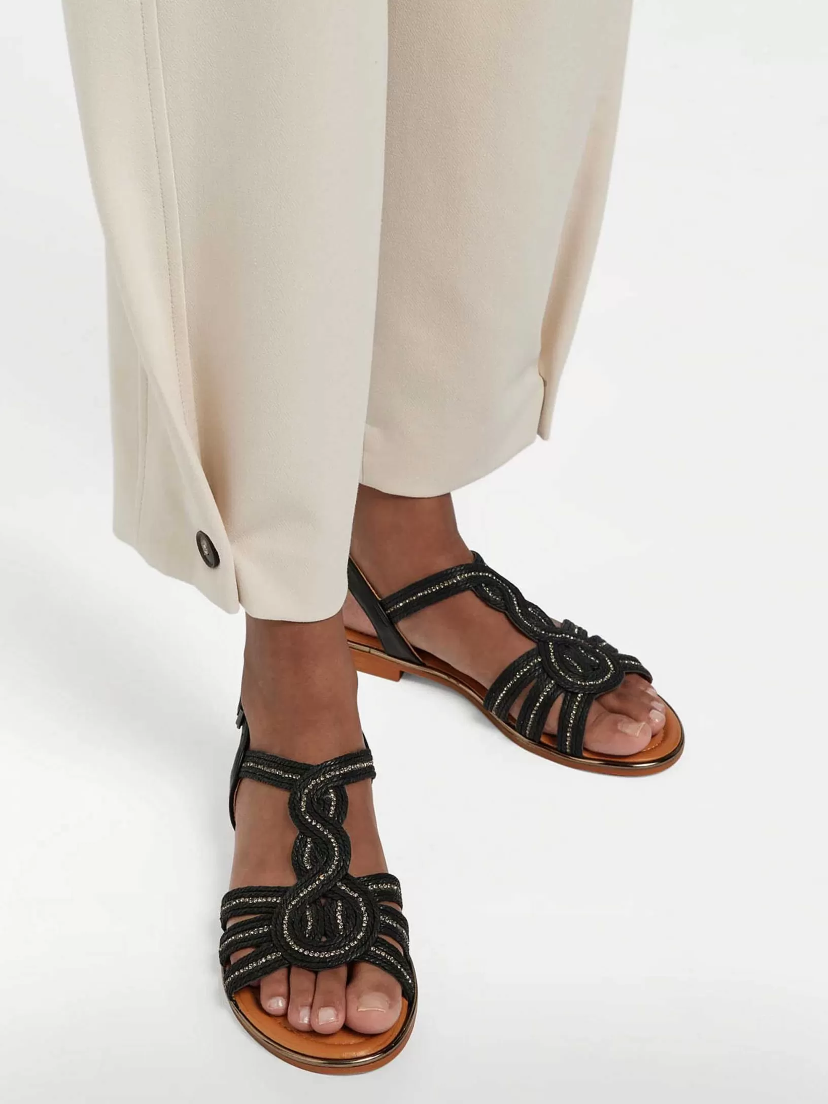 zwarte_sandaal_sierketting_2-4.webp Dames Graceland Zwarte Sandaal Sierketting
