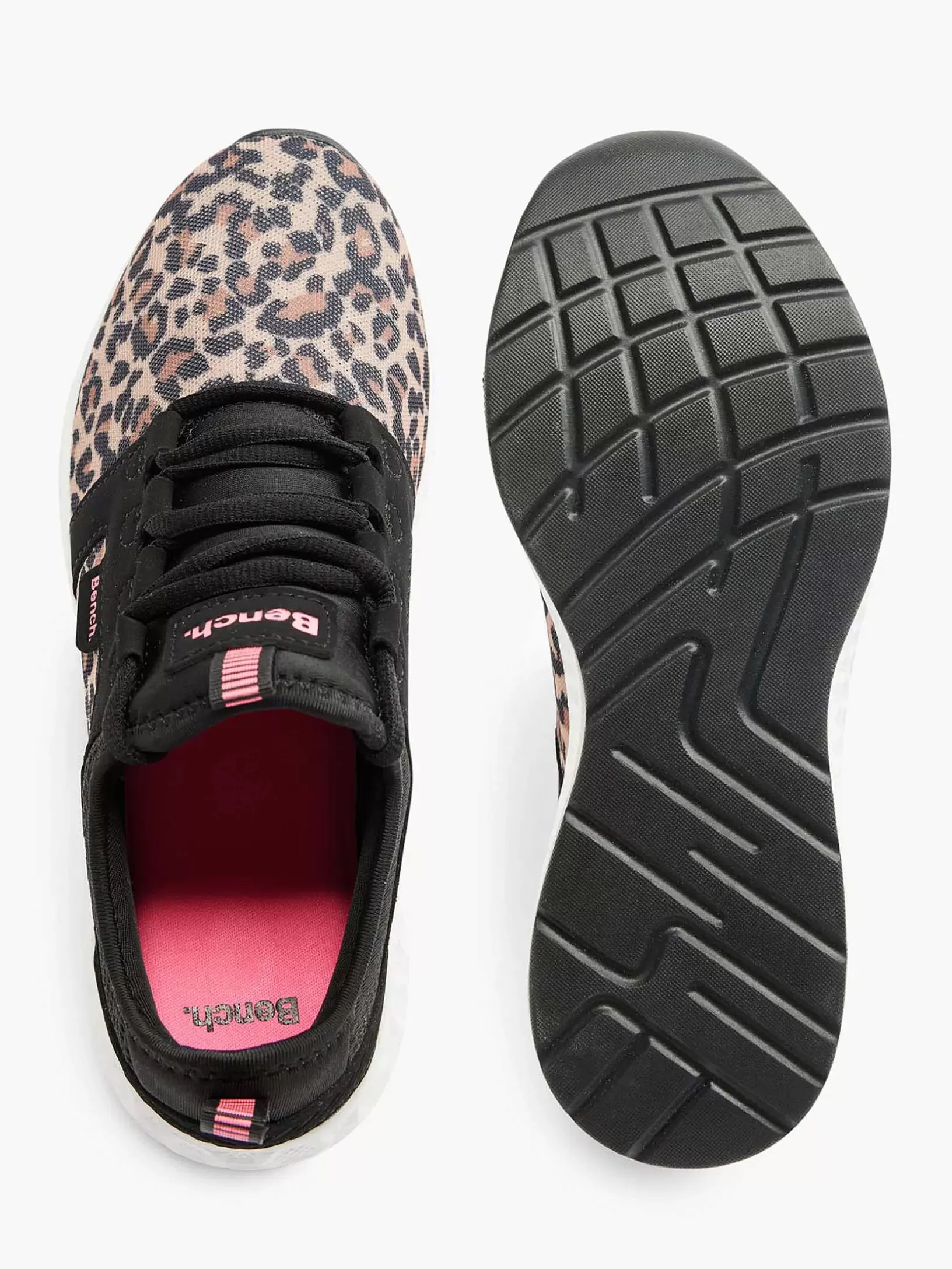 zwarte_sneaker_panterprint_6.webp Dames Bench Zwarte Sneaker Panterprint
