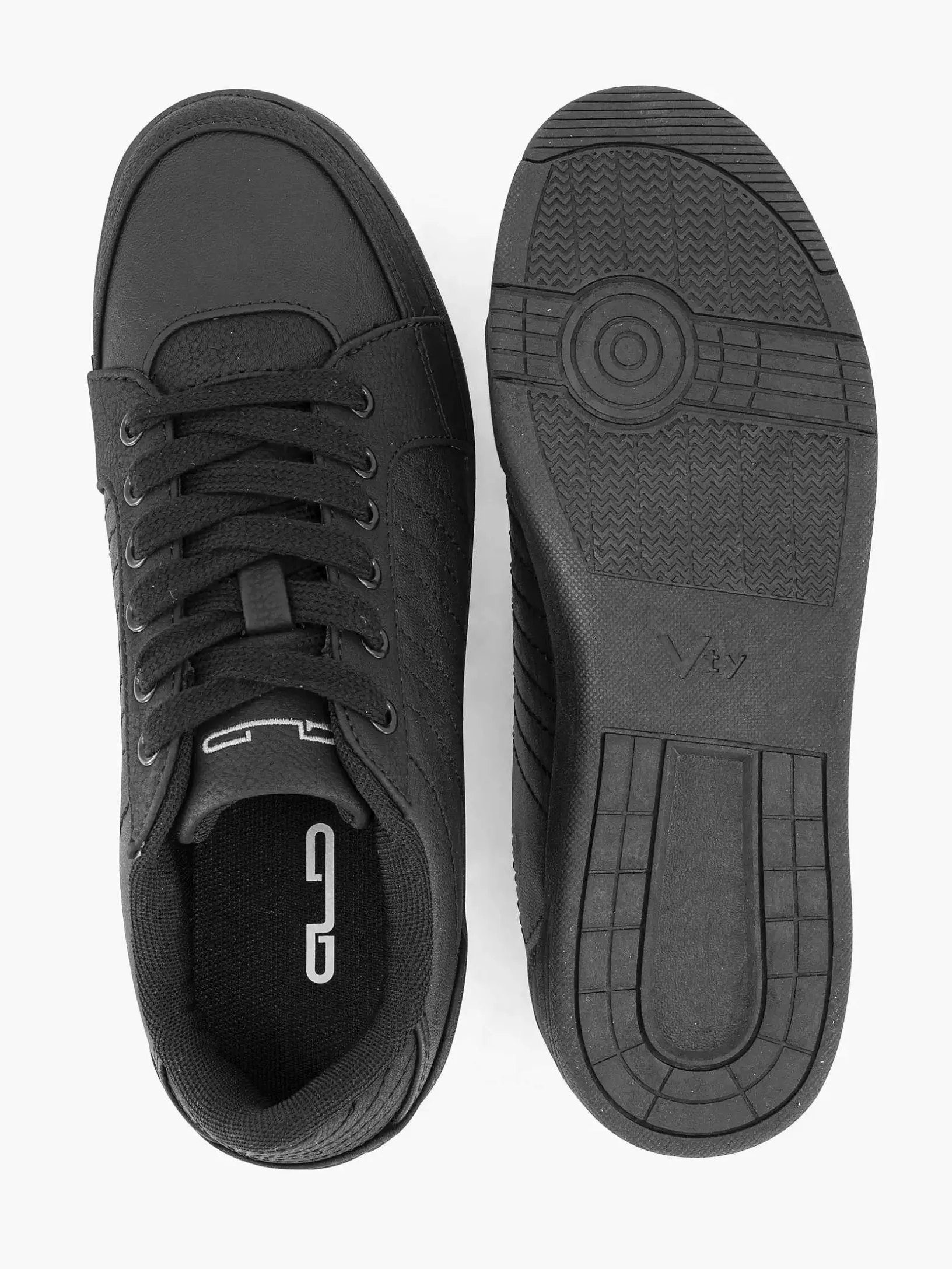 zwarte_sneaker_stiksels_5.webp Dames Graceland Zwarte Sneaker Stiksels